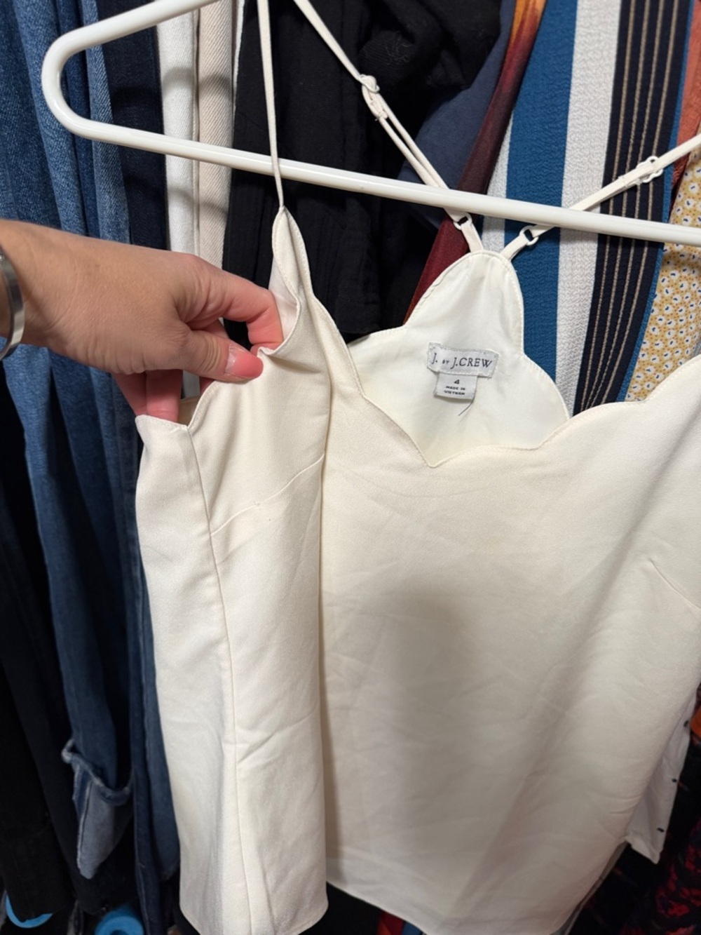 JCrew Racerback Tank In White - Picture 4 of 5